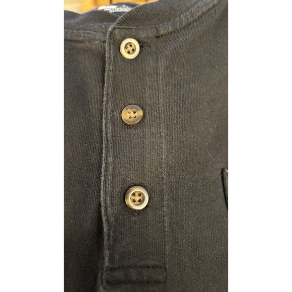 Carhartt Loose Fit Henley T-Shirt Black XL Workwear Short Sleeve Pocket Tee - Picture 5 of 5